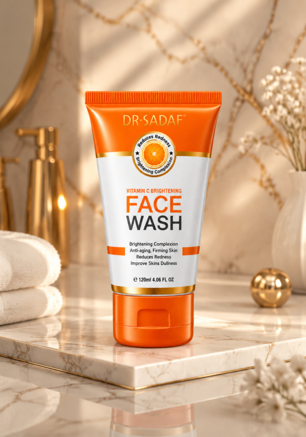 Dr Sadaf Vitamin C Brightening Face Wash for bright looking skin